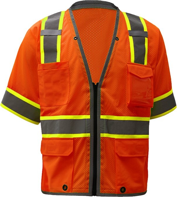 Premium Class 3 Brilliant Orange Vest - 2702